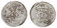denar 1146-1157,  Aw: Cesarz z mieczem trzymanym