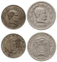 zestaw: 5 centavos 1924 Birmingham (miedzonikiel
