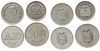 Ekwador, zestaw: 50 centavos 1963, sucre 1986, 20 i 50 sucres 1988