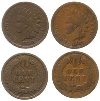 zestaw: 2 x 1 cent 1881, 1882, brąz, razem 2 szt
