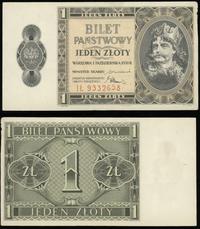 1 złoty 01.10.1938, seria IŁ, numeracja 9332658,