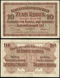 10 rubli 17.04.1916, Poznań, seria A, numeracja 