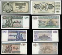zestaw banknotów: 6 x Birma, 3 x Chiny, 2 x Mong