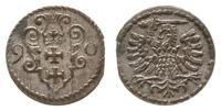denar 1590, Gdańsk, ładny, CNG 145.I