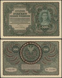 500 marek polskich 23.08.1919, seria I-BC, numer