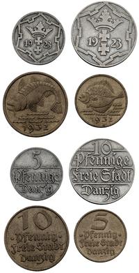 zestaw 4 monet  5 fenigów 1923 i 1932 oraz 10 fe