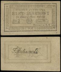 4 złote polskie 4.09.1794, seria 1-G, Lucow 43g 