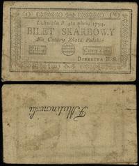 4 złote polskie 4.09.1794, seria 1-M, odwrócony 