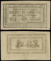 4 złote polskie 4.09.1794, seria 1-R, w ramce wo