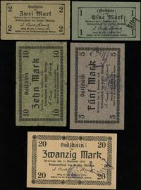 Wielkopolska, zestaw: 1, 2, 5, 10 i 20 marek, 11.11.1918