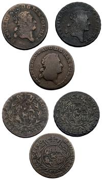 zestaw 3 monet - 3 grosze 1772, 1775, 1790, Wars