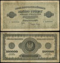 500.000 marek polskich 30.08.1923, seria I, nume