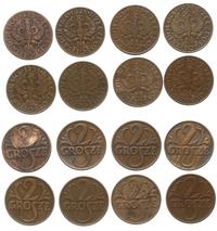 zestaw: 8 x 2 grosze 1923, 1925, 1928, 1931, 193