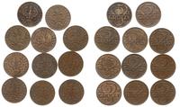 Polska, zestaw: 11 x 5 groszy, 1923, 3 x 1931, 1937, 3 x 1938, 3 x 1939