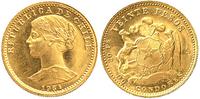 20 peso 1964, złoto 4.07 g