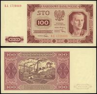 100 złotych 1.07.1948, seria KA 4728869, złamane