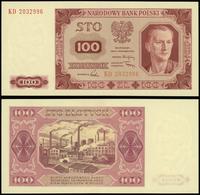 100 złotych 1.07.1948, seria KD 2032996, wyśmien
