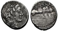 denar anonimowy 86 p.n.e., 4.16g, Aw: Głowa Apol