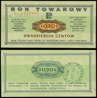 Polska, 20 centów (0.20 dolara), 1.07.1969