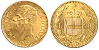 20 lirów 1882/R, Rzym, złoto 6.52 g