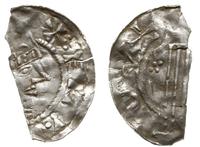 fragment denara, Esslingen, Aw: Głowa w koronie 