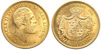 20 koron 1877, złoto 8.95 g
