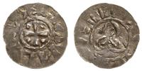 denar przed 1048 r., Aw: Krzyż prosty z kulkami 