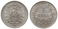 1 marka 1876/H, Darmstadt, moneta polakierowana,