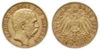 10 marek 1898 E, Muldenhütten, złoto 3.96 g, Jae