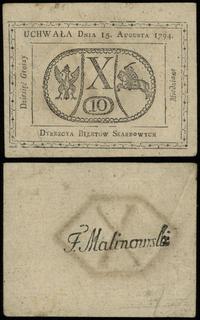 Polska, 10 groszy miedziane, 13.08.1794