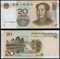 20 yuanów 2005, seria DR71, numeracja 798989, pi