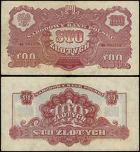 100 złotych 1944, "OBOWIĄZKOWE", MA, numeracja 9