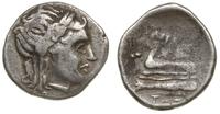 hemidrachma 345-315 pne, Aw: Głowa Apollo w praw