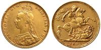 1 funt 1893/M, Melbourne, złoto 7.98 g
