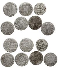 zestaw 7 monet, półgrosz koronny Jana Olbrachta;