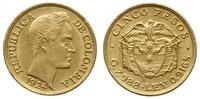 5 peso 1924, złoto  "916", 8.05 g, Fr. 113