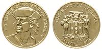 100 dolarów 1975, popiersie Kolumba, złoto  "900