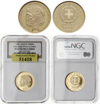 5.000 drachm 1981, moneta w pudełku NGC PF 67 Ul
