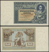 20 złotych 20.06.1931, seria DK. numeracja 60258