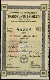 akcja na 250 marek polskich 1921, Warszawa, nume