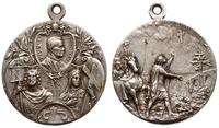 medal jubileuszowy Piusa X, Aw: Popiersia papież