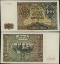 100 złotych 01.08.1941, seria D 3429169, lekko u