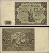 1.000 złotych 15.07.1947, seria I 0316338, dwukr