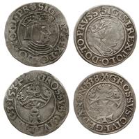 zestaw: 2 x grosz 1534 i 1538, Gdańsk, razem 2 s