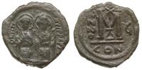 Bizancjum, follis, 572-573 (rok 6 panowania)