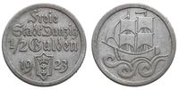 1/2 guldena 1923, Utrecht, Koga, srebro 2.43 g, 