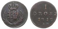 1 grosz 1812 IB, Warszawa, cyfry daty i litery I