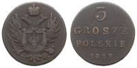 Polska, 3 grosze polskie, 1817 IB