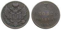 3 grosze polskie 1829 FH, Warszawa, Bitkin 1035,
