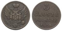 3 grosze polskie 1834 IP, Warszawa, Bitkin 1050,